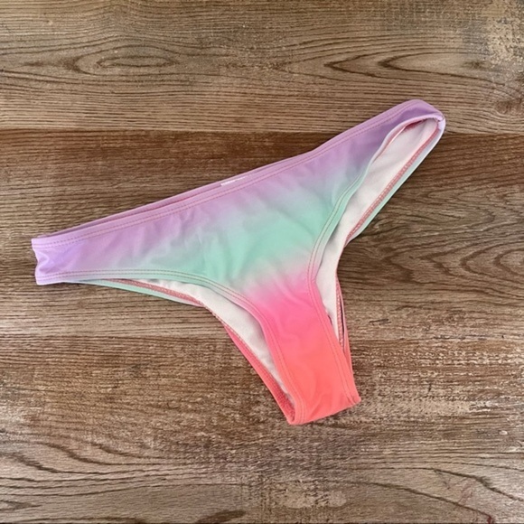 NWT Over The Weekend Pastel Rainbow Bikini Bottom - Picture 5 of 6